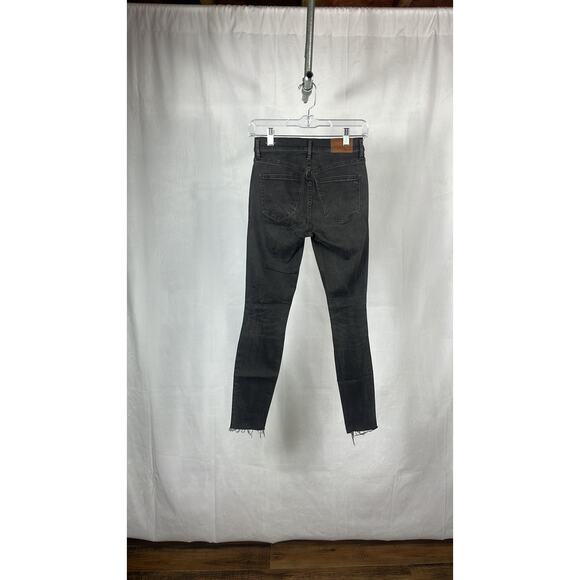 Madewell 9" High Riser Skinny Skinny in Black Sea. - Picture 3 of 13